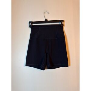Free People Movement Biker Shorts Women Size XS Black Active High Waist Yoga